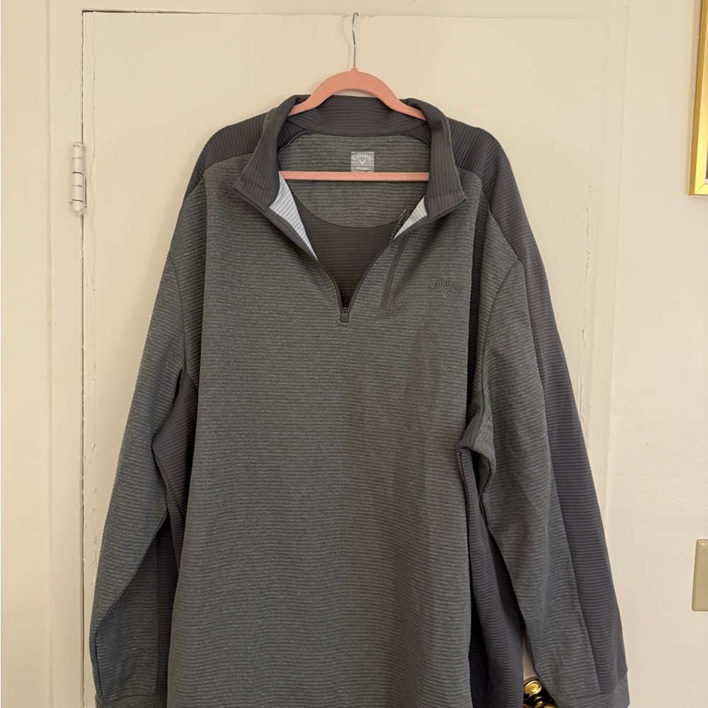 Callaway Men's Charcoal Quarter-Zip Pullover